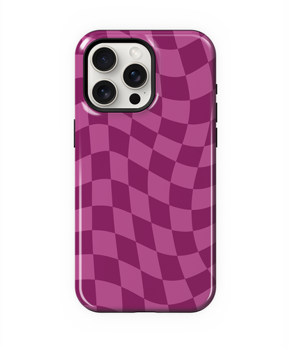 Velvet Wavy Checkers Phone Case