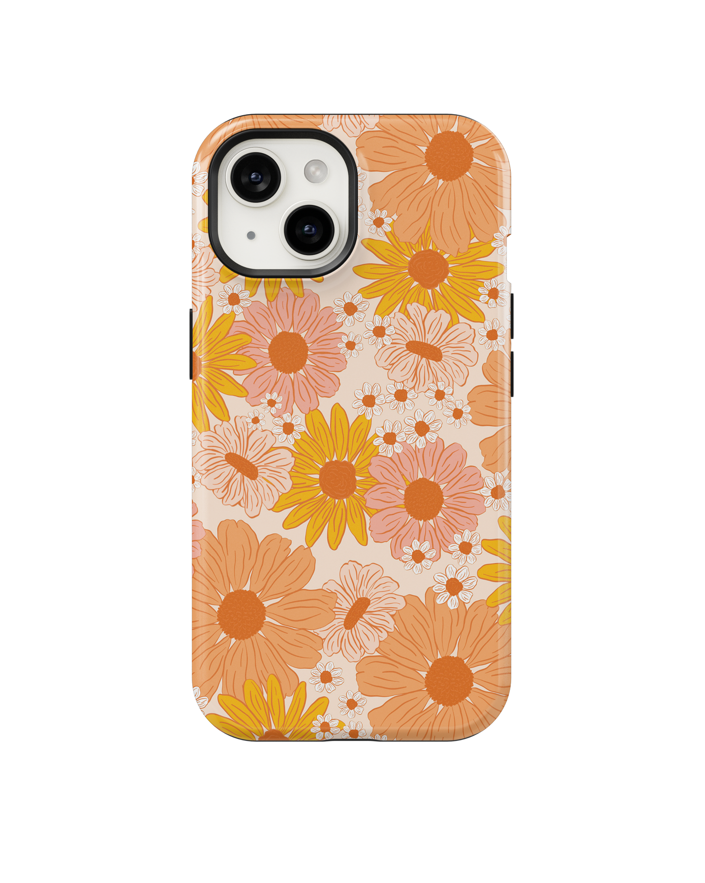 Orange Summer Blooms Phone Case