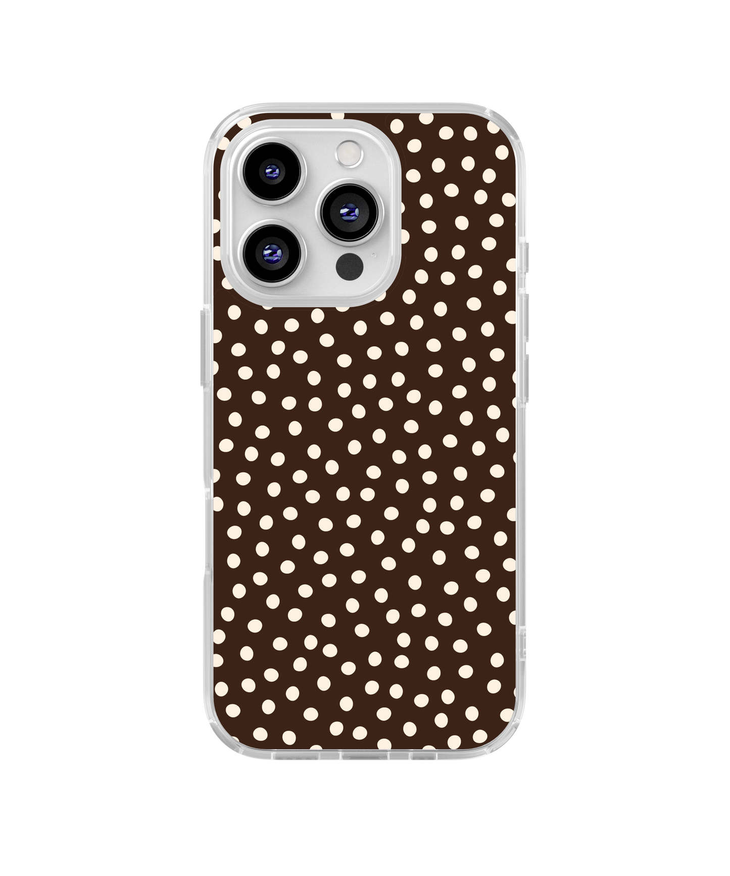 Espresso Dots Clear Case Insert