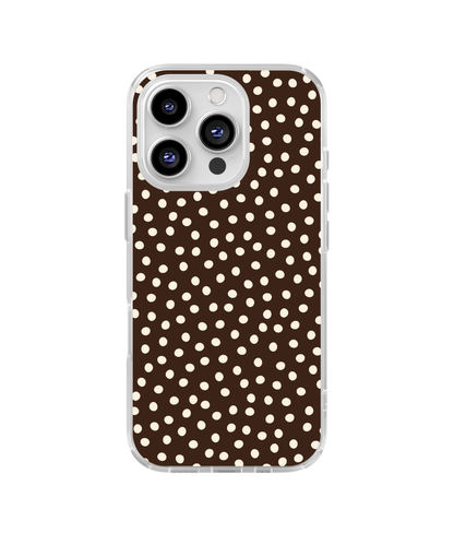 Espresso Dots Clear Case Insert