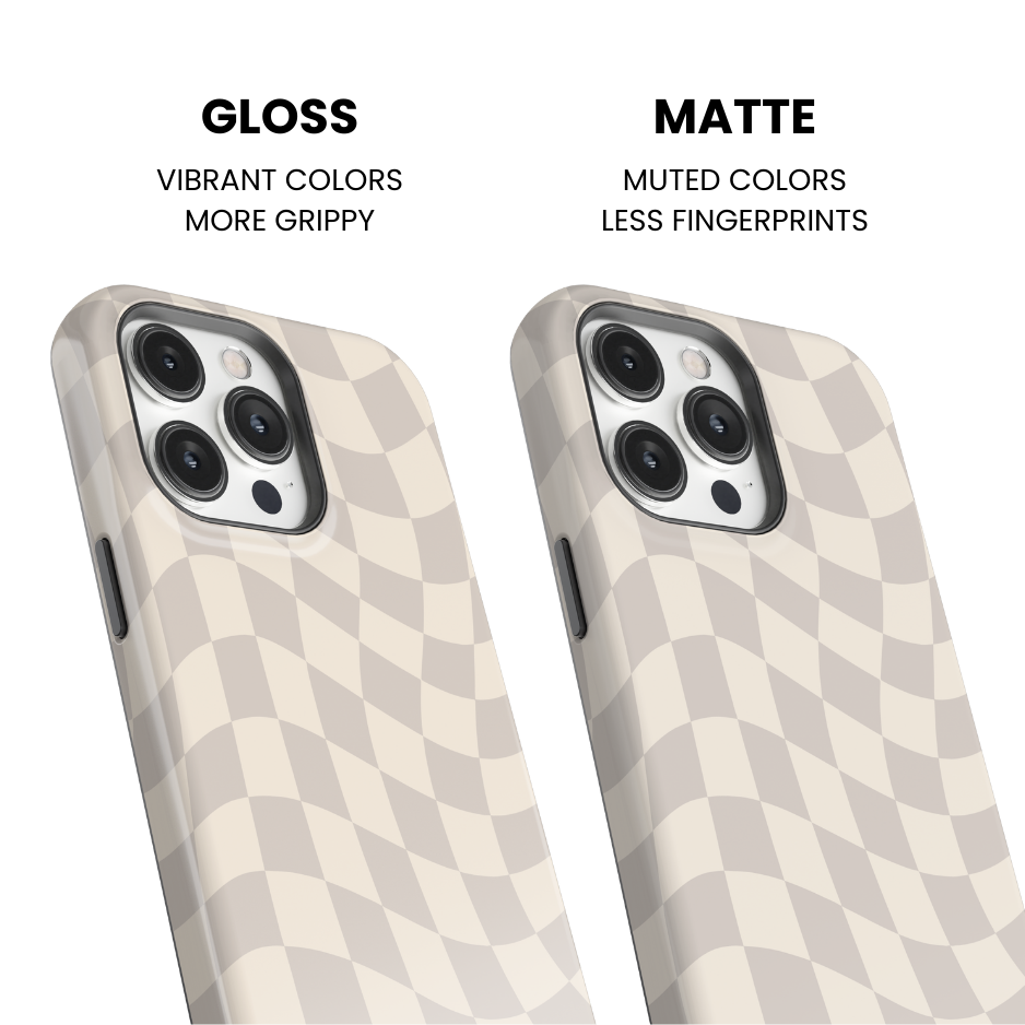 Dust Bunny Wavy Checkers II Phone Case