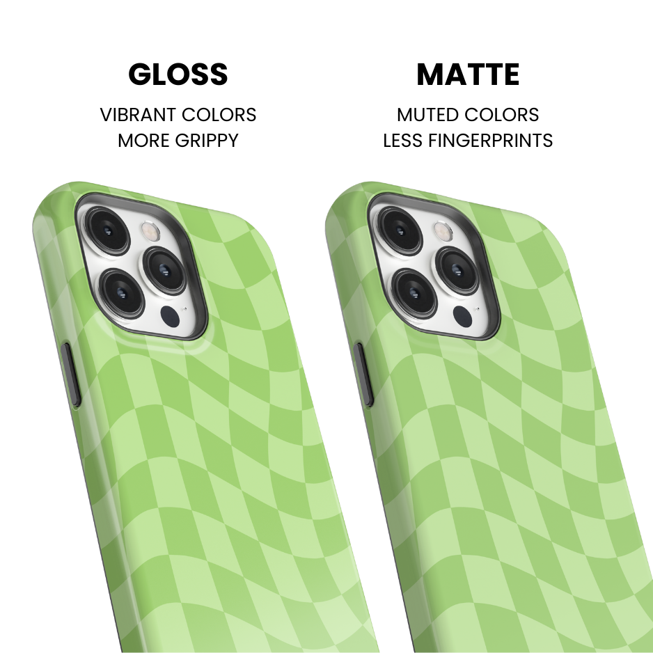 Katydid Wavy Checkers Phone Case