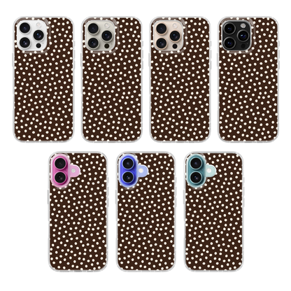 Espresso Dots Clear Case Insert