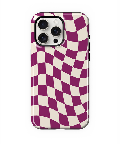 Velvet Wavy Checkers II Phone Case