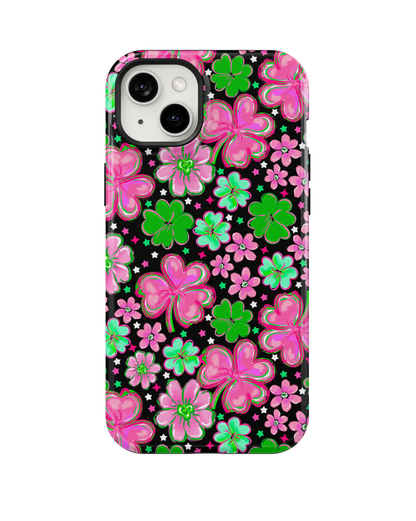 Black Four-Leaf Frenzy Phone Case