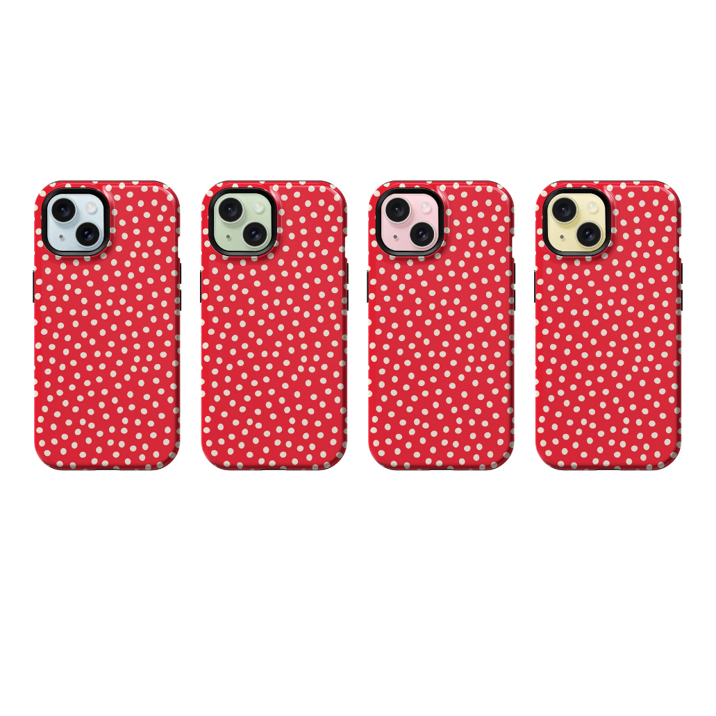 Vermillion Dots Phone Case