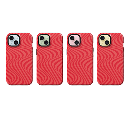 Vermillion Swirls Phone Case