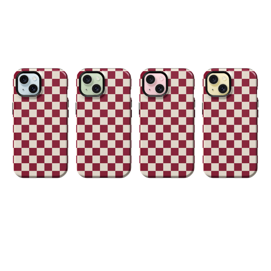 Black Cherry Checkers II Phone Case