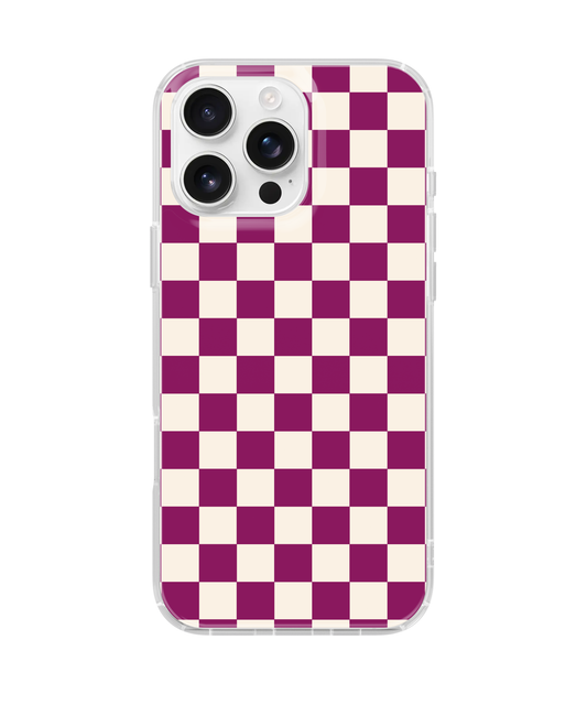 Velvet Checkers II Clear Case Insert