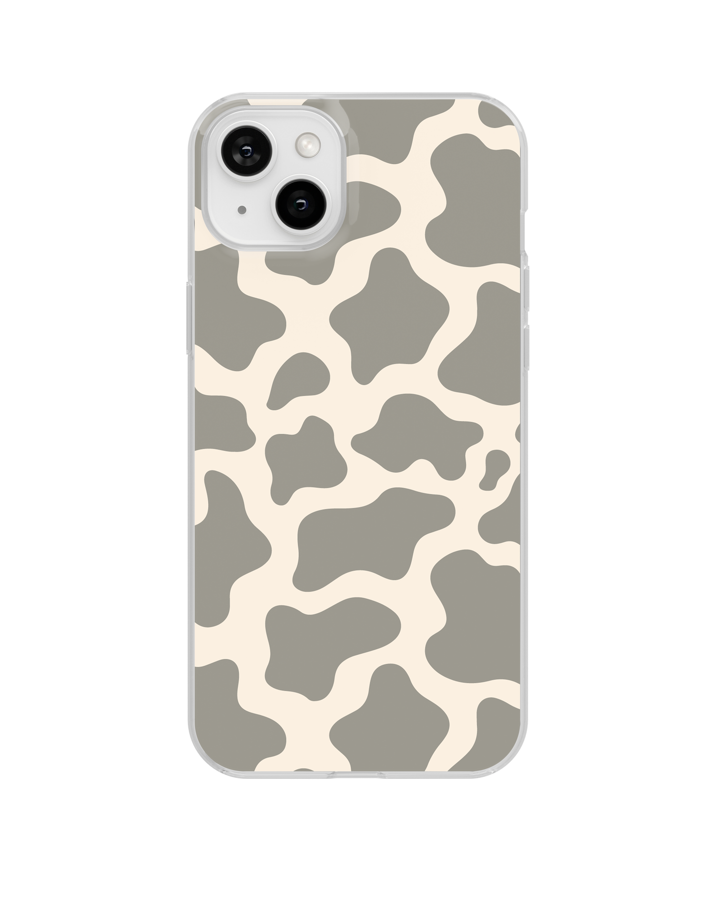 River Rock Cow Print Clear Case Insert