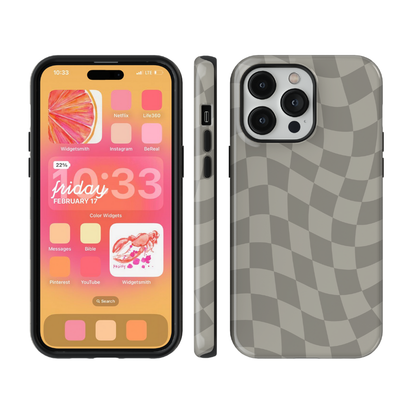 River Rock Wavy Checkers Phone Case