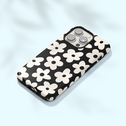 Onyx Big Blooms iPhone Case