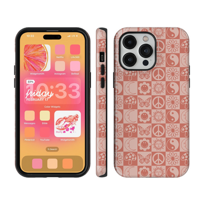 Pink Groovy Mosaic Phone Case