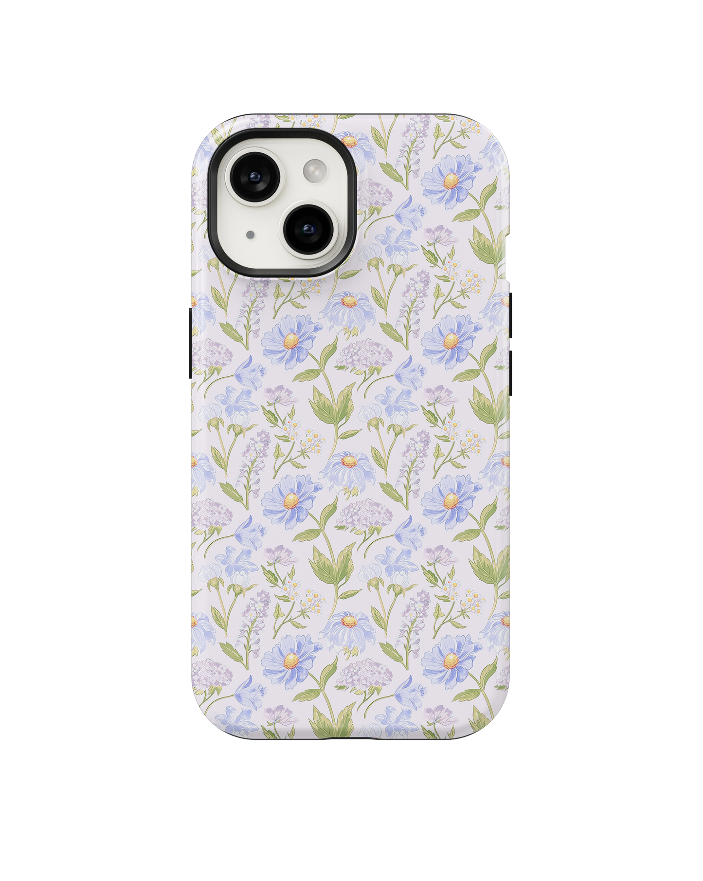 Powder Blue Heirloom Blooms Phone Case