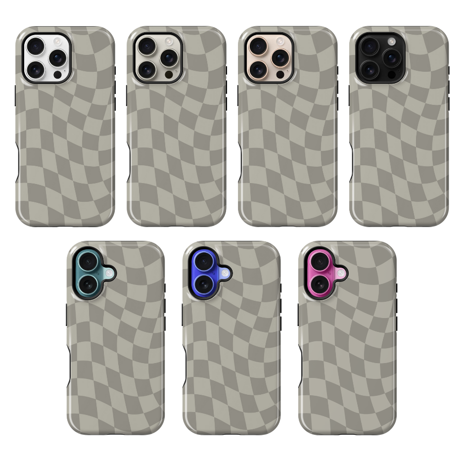 River Rock Wavy Checkers Phone Case