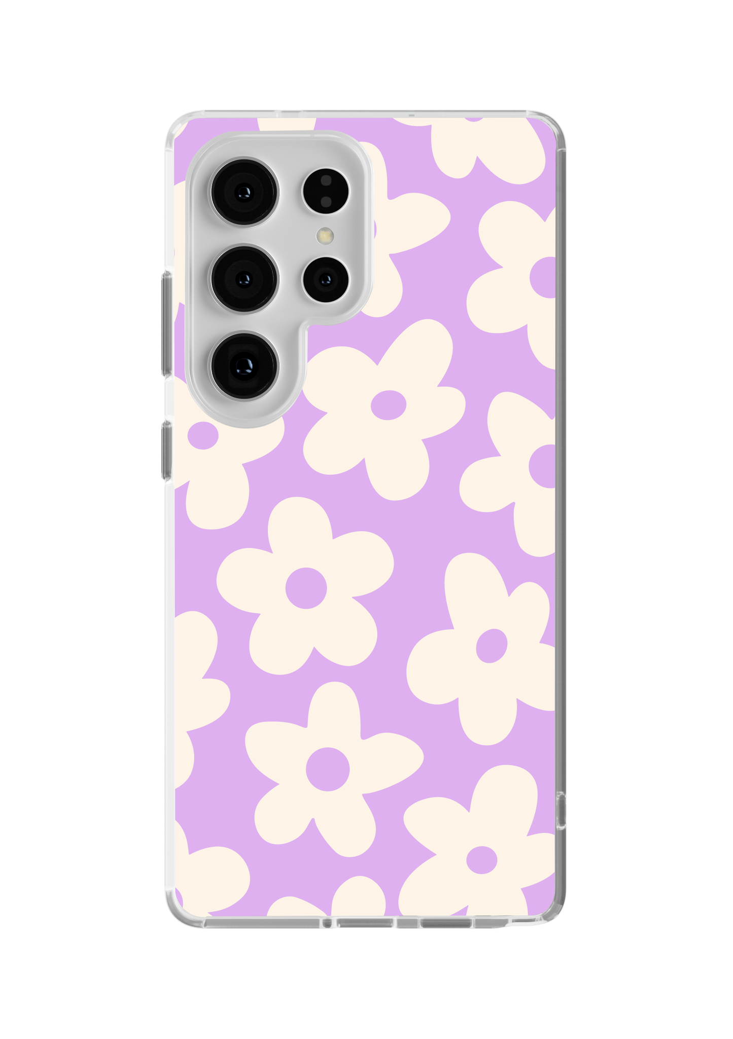 Lilac Big Blooms Clear Case Insert