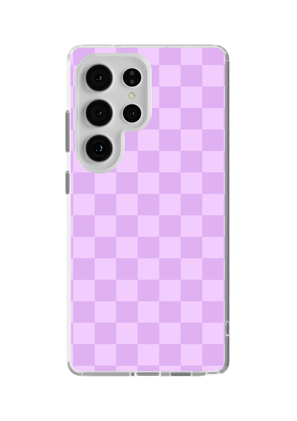 Lilac Checkers Clear Case Insert