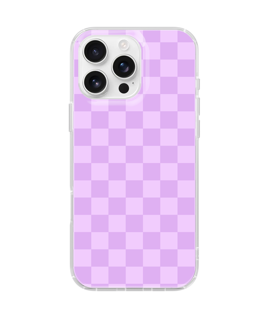 Lilac Checkers Clear Case Insert