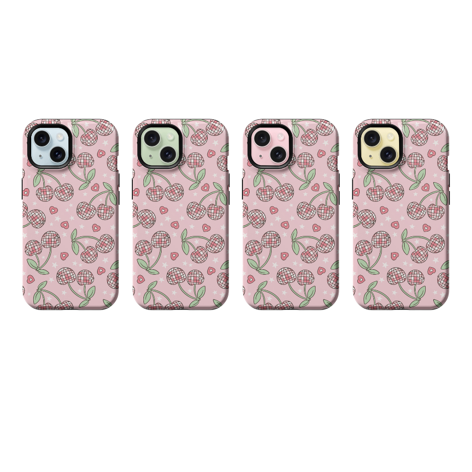 Pastel Disco Cherries Phone Case