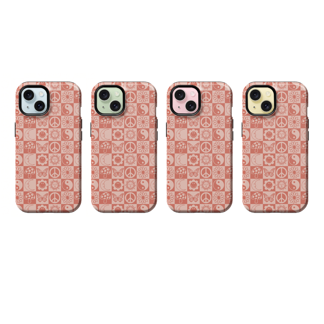 Pink Groovy Mosaic Phone Case