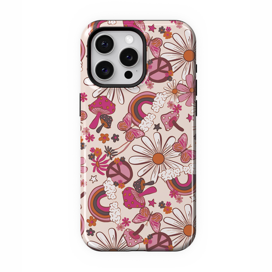 Cream Flower Child iPhone Case