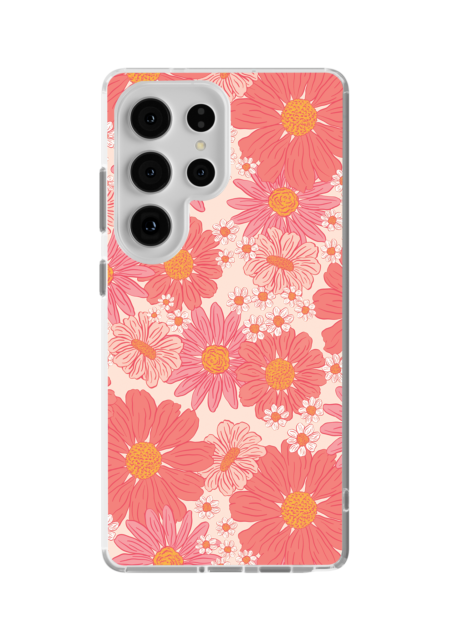 Pink Summer Blooms Clear Case Insert