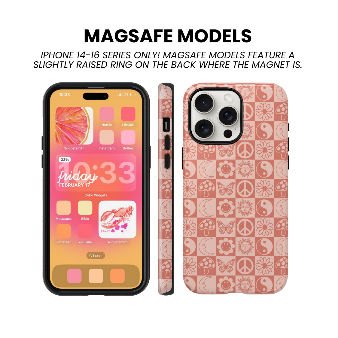 Pink Groovy Mosaic Phone Case