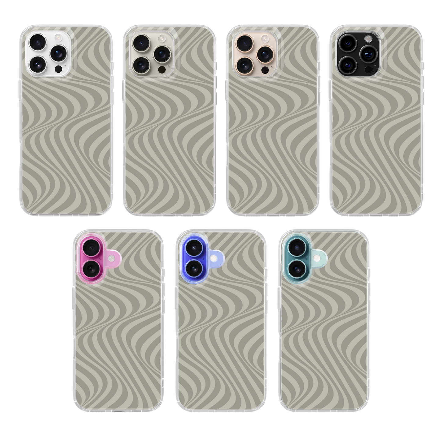 River Rock Swirls Clear Case Insert