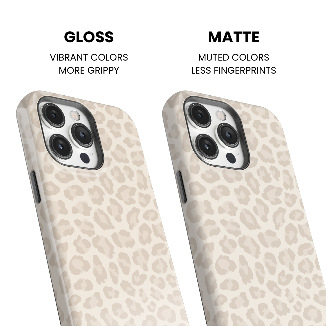 Vanilla Milkshake Leopard Phone Case