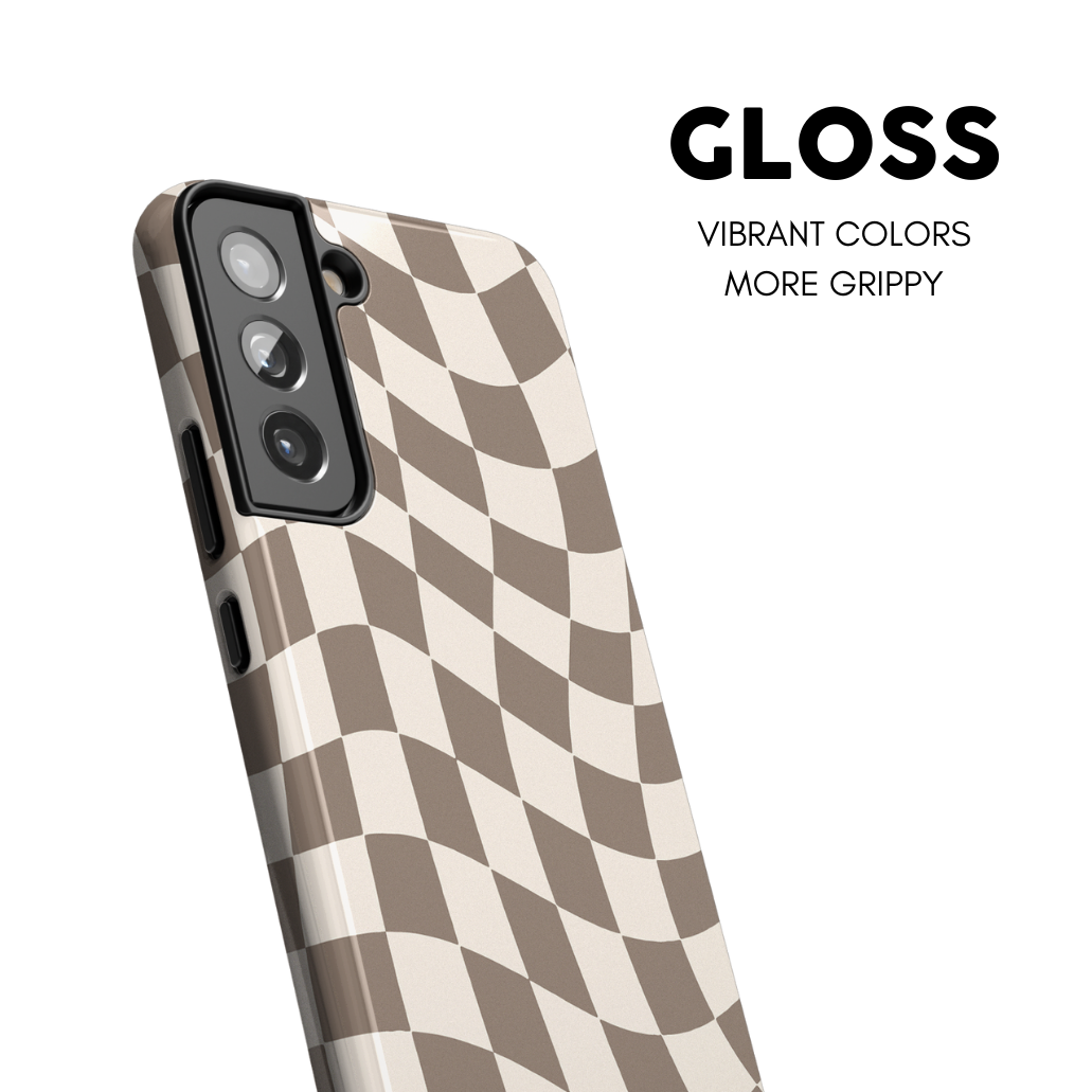 Chestnut Wavy Checkers II Galaxy Case