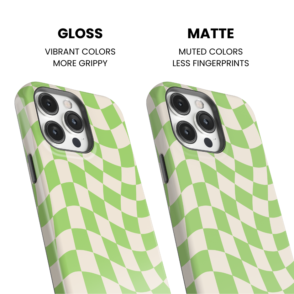 Katydid Wavy Checkers II Phone Case