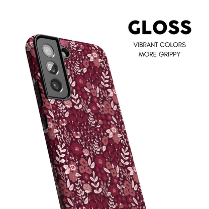 Merlot Meadow (Dark) Galaxy Case