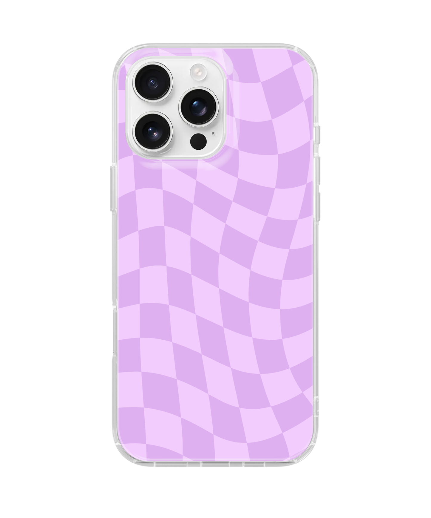 Lilac Wavy Checkers Clear Case Insert