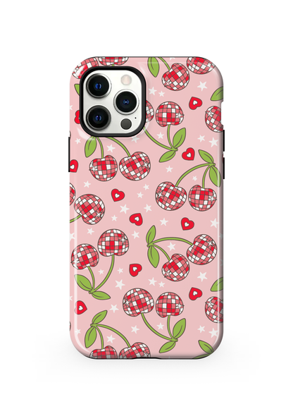 Pink & Red Disco Cherries Phone Case