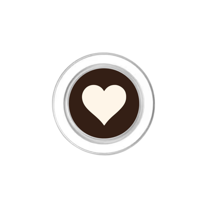 Espresso Heart Phone Grip Insert