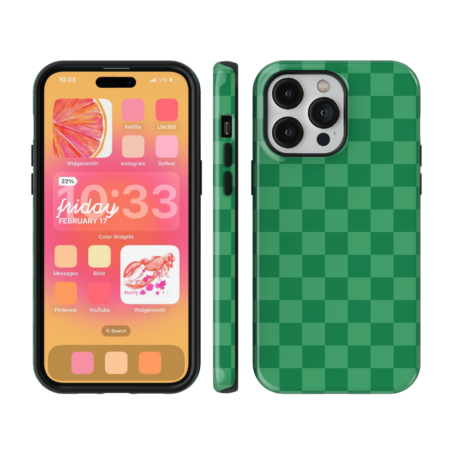 Emerald City Checkers Phone Case