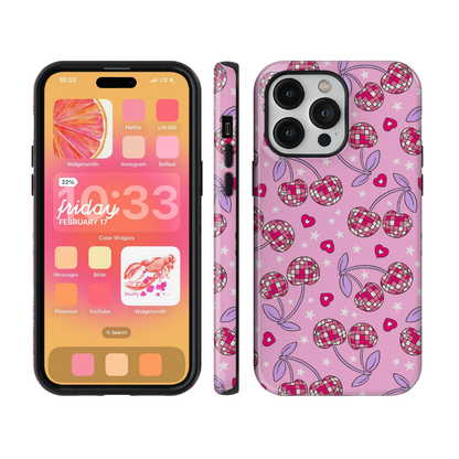 Pink & Purple Disco Cherries Phone Case