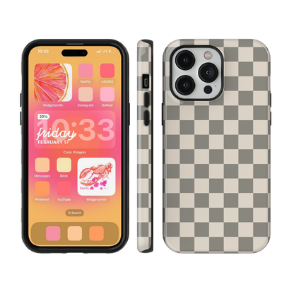 River Rock Checkers II Phone Case