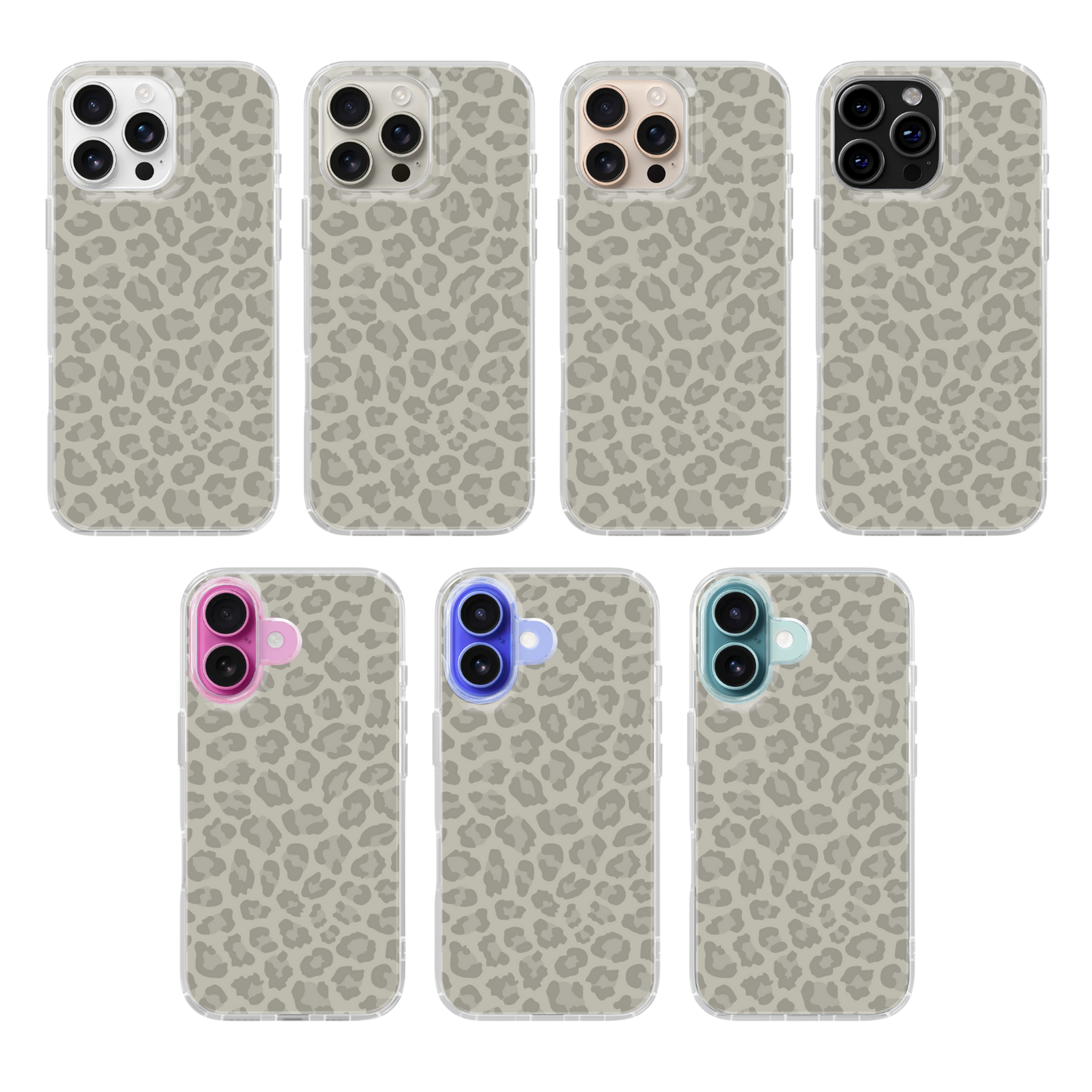 River Rock Leopard Clear Case Insert