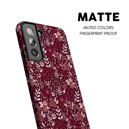 Merlot Meadow (Dark) Galaxy Case