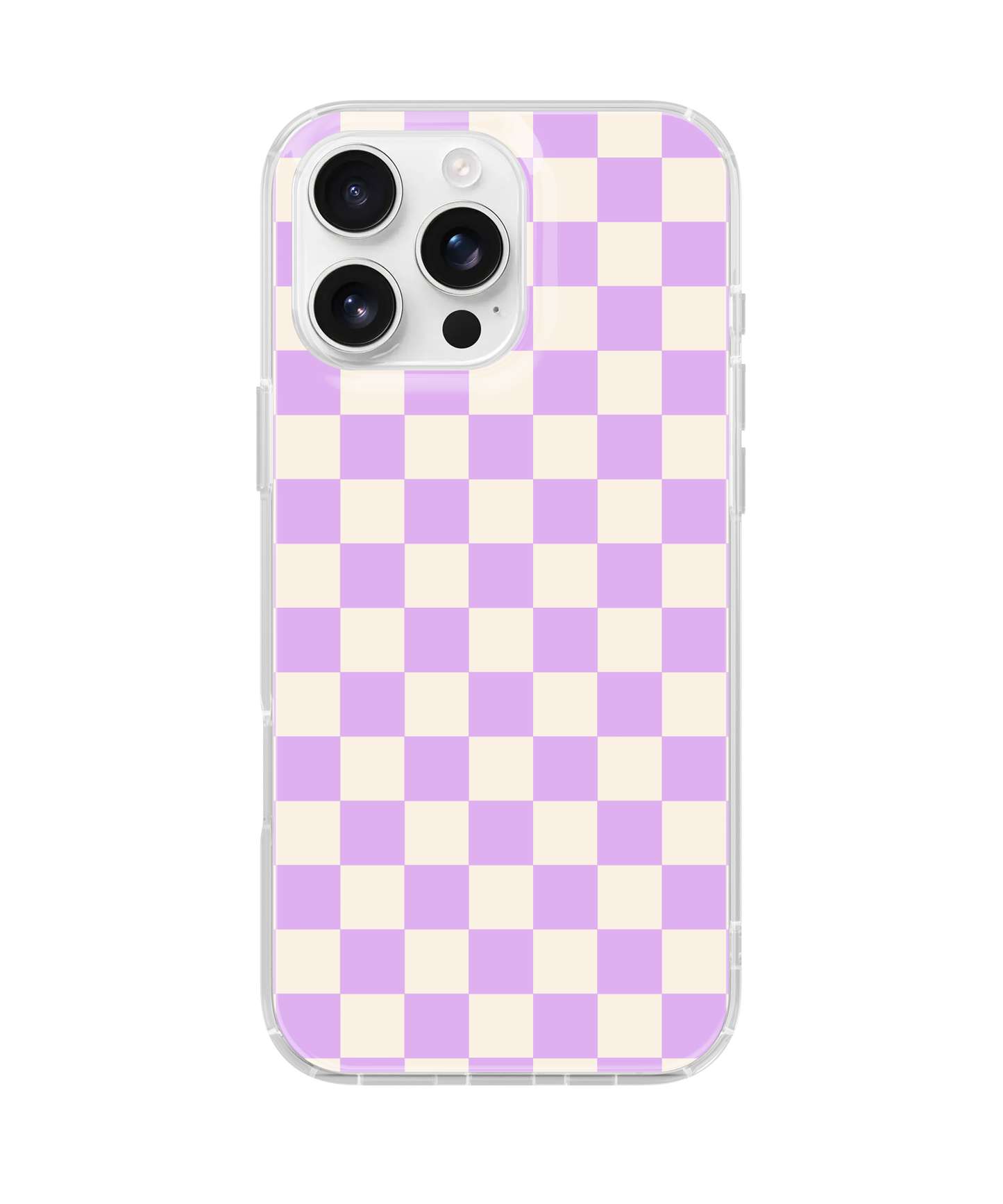 Lilac Checkers II Clear Case Insert