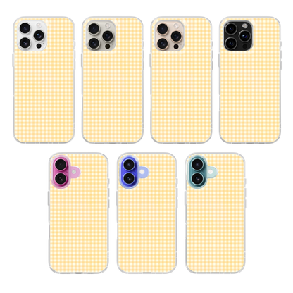 Yellow Gingham Clear Case Insert