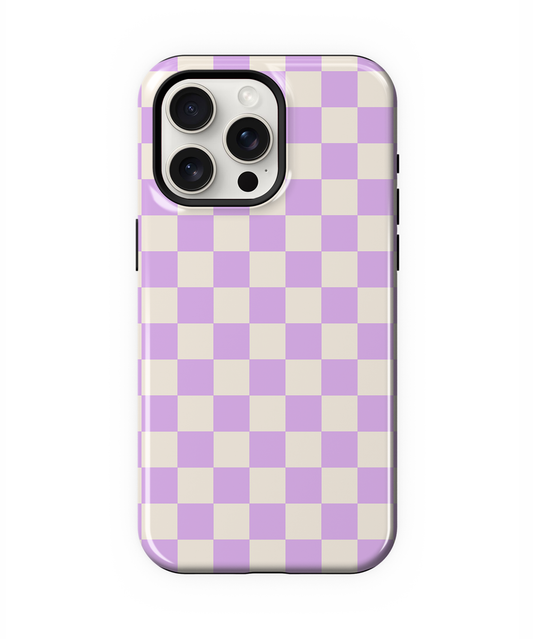 Lilac Checkers II Phone Case