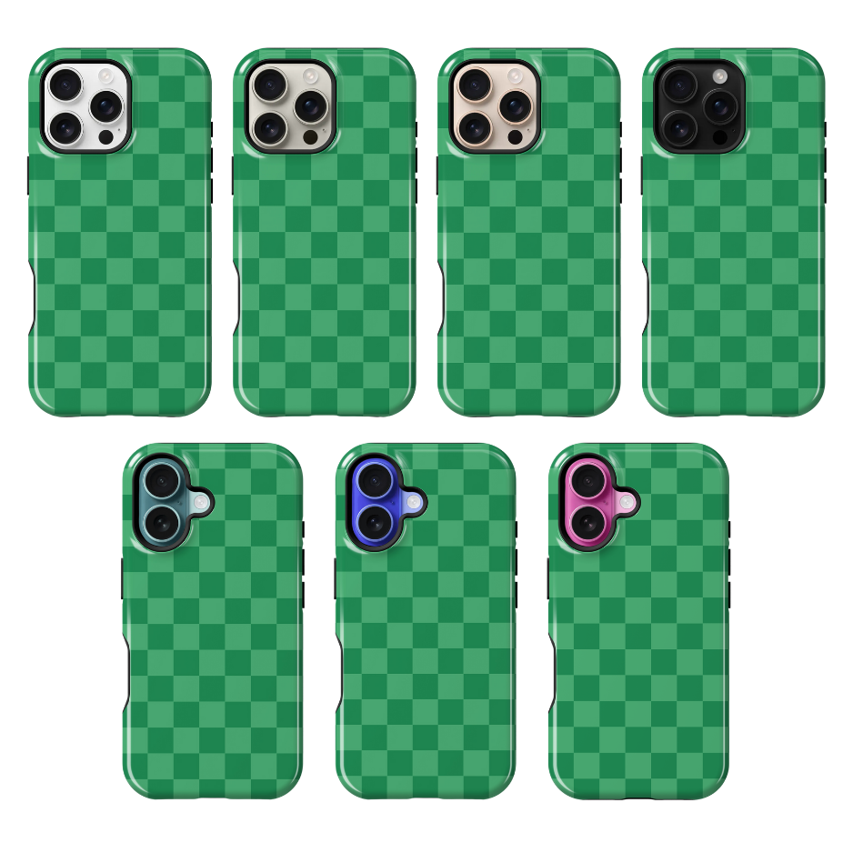 Emerald City Checkers Phone Case