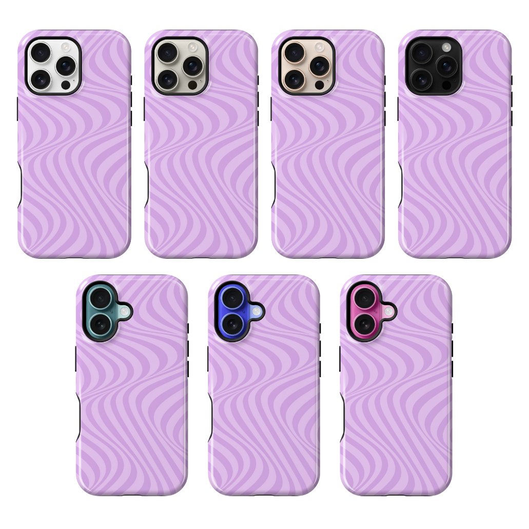 Lilac Swirls Phone Case