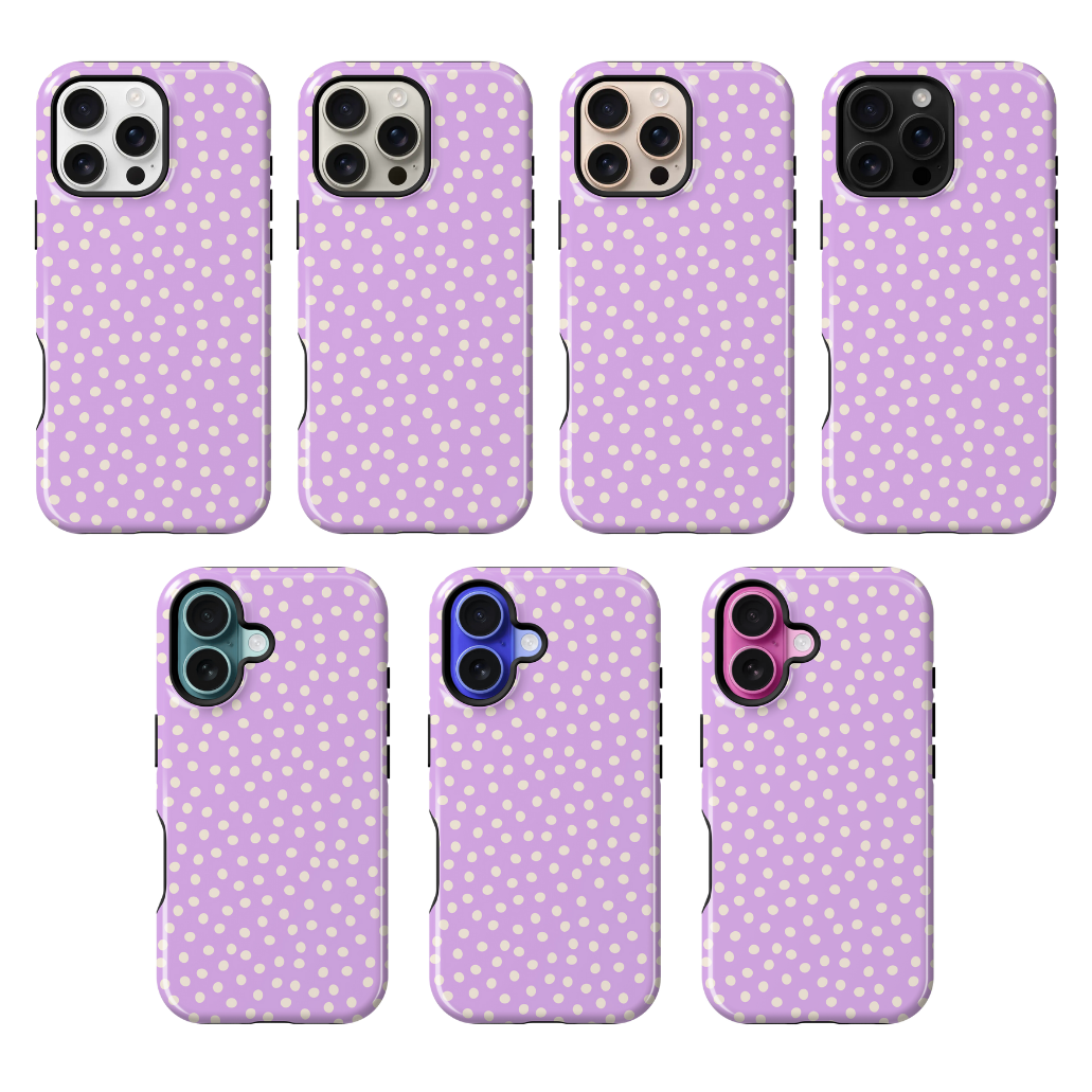 Lilac Dots Phone Case