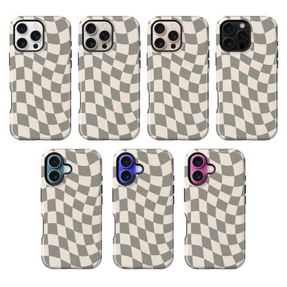 River Rock Wavy Checkers II Phone Case