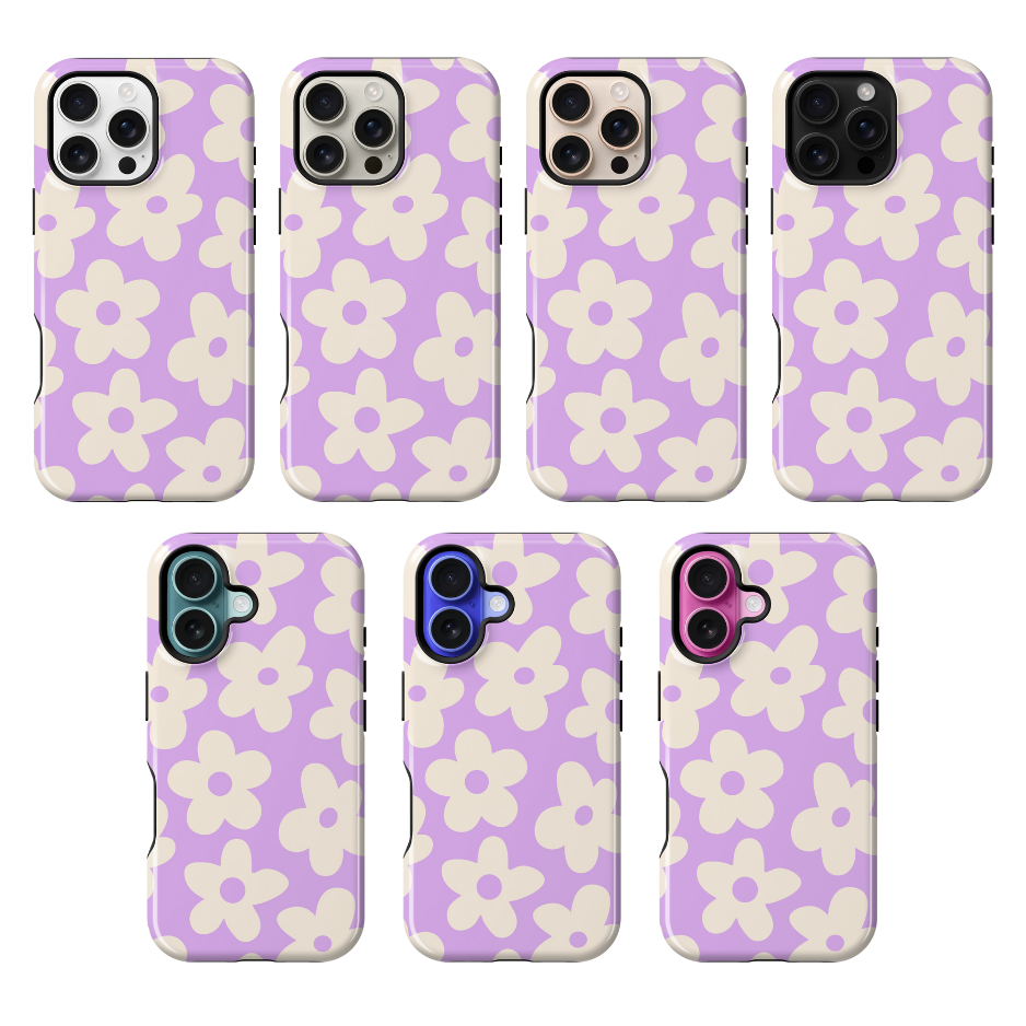 Lilac Big Blooms Phone Case