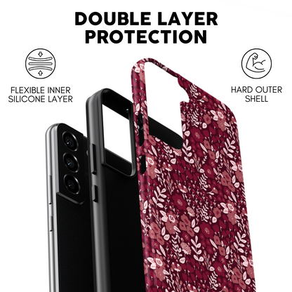 Merlot Meadow (Dark) Galaxy Case