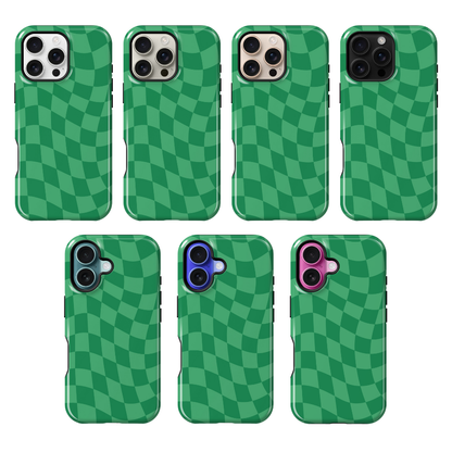 Emerald City Wavy Checkers Phone Case